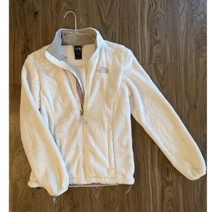 White Fleece North Face Jacket